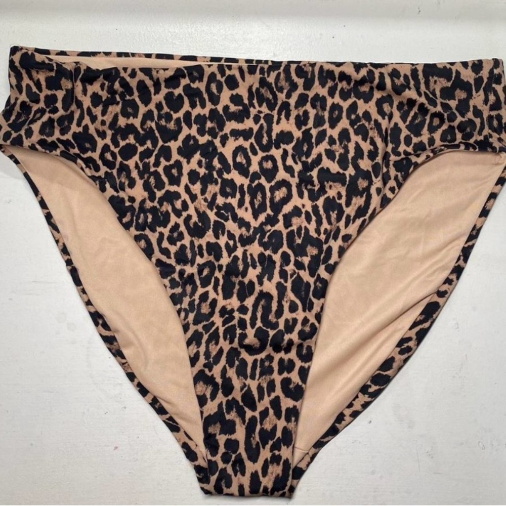 Victoria’s Secret Leopard Print High-Waisted Bikini Bottoms